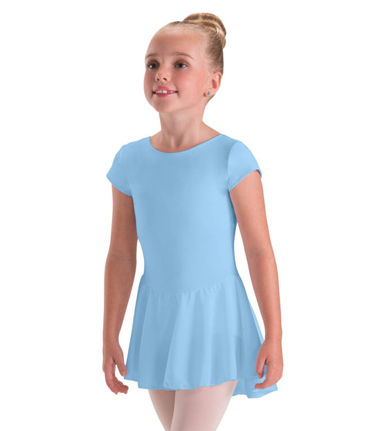 Girls Classwear Cap Sleeve Skirted Leotard