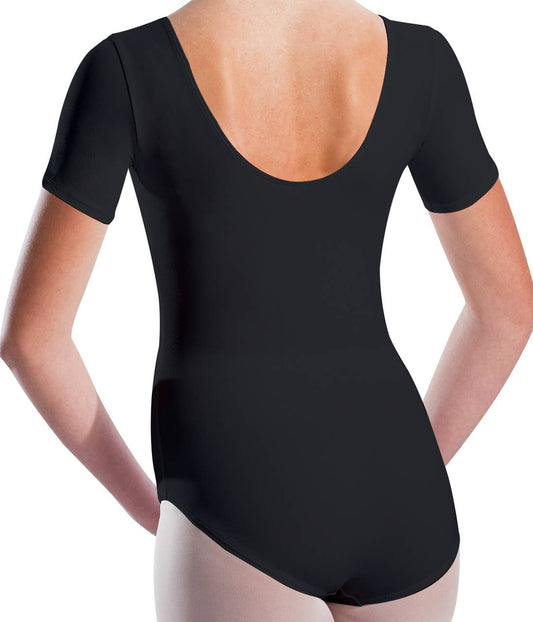 Ladies Plus Size Dri-Line Short Sleeve Leotard
