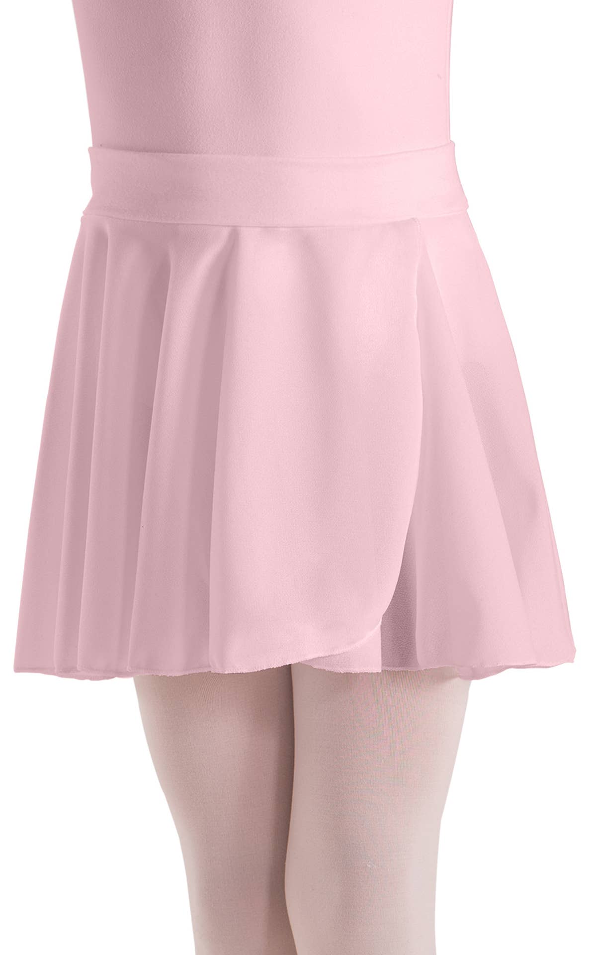 Girls Crepe Pull-On Wrap Skirt