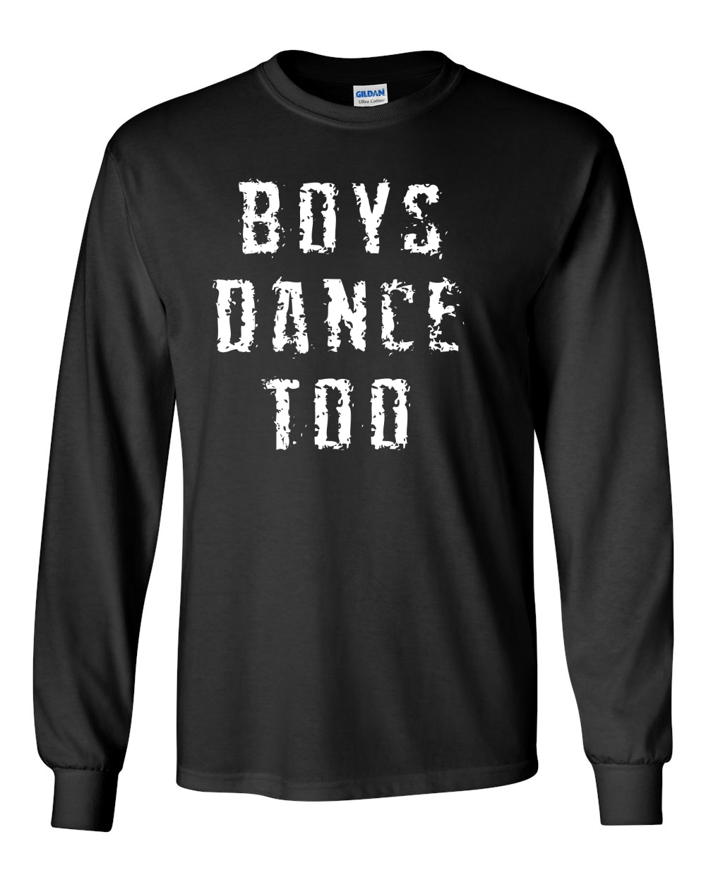 Men’s "Boys Dance Too" Grunge Print T-Shirt