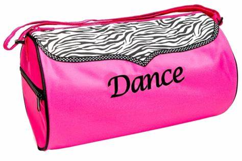 Zebra Print Dance Duffle Bag