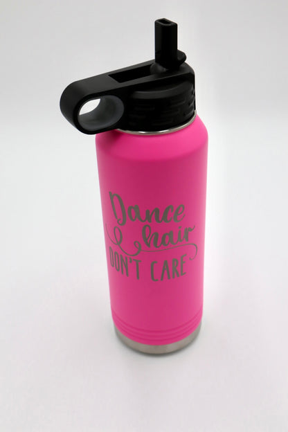 "Dance Hair Don't Care" 32oz Water Bottle
