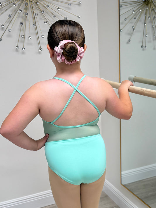 Girls Crisscross Back Cami Leotard