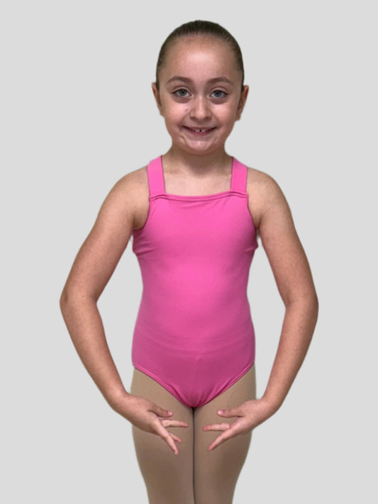 Girls Wide Strappy Back Leotard