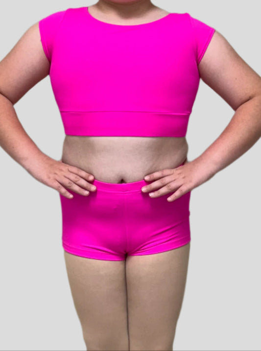 Girls Knotted Bow Back Crop Top