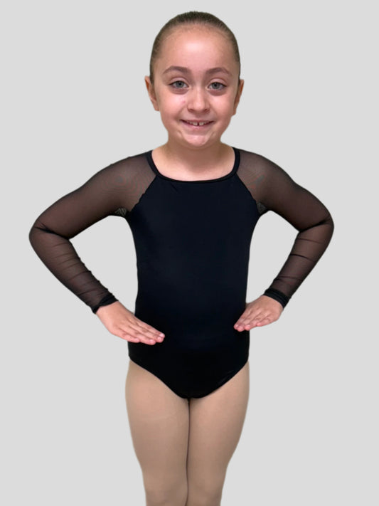 Ladies Long Sleeve Strappy Leotard