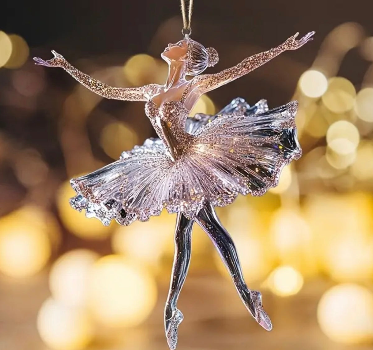 Ballerina Acrylic Christmas Tree Ornament