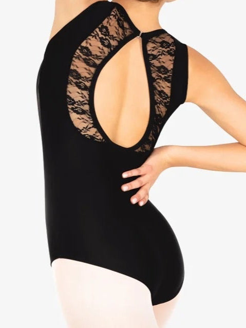 Ladies Lace Insert Leotard
