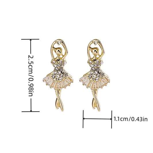Ballerina Stud Earrings