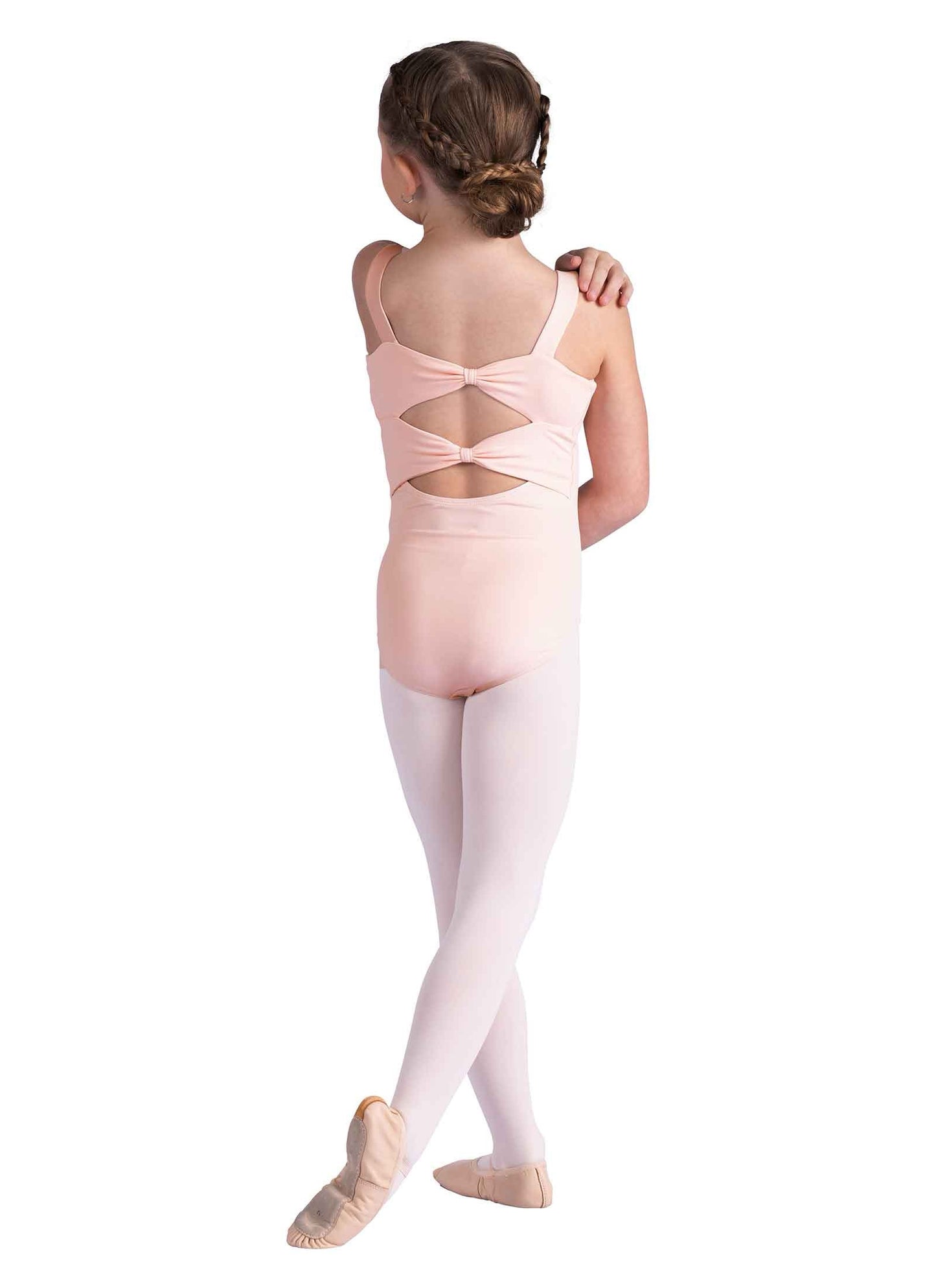 Girls Kaia Ruffle Strap Cami Leotard
