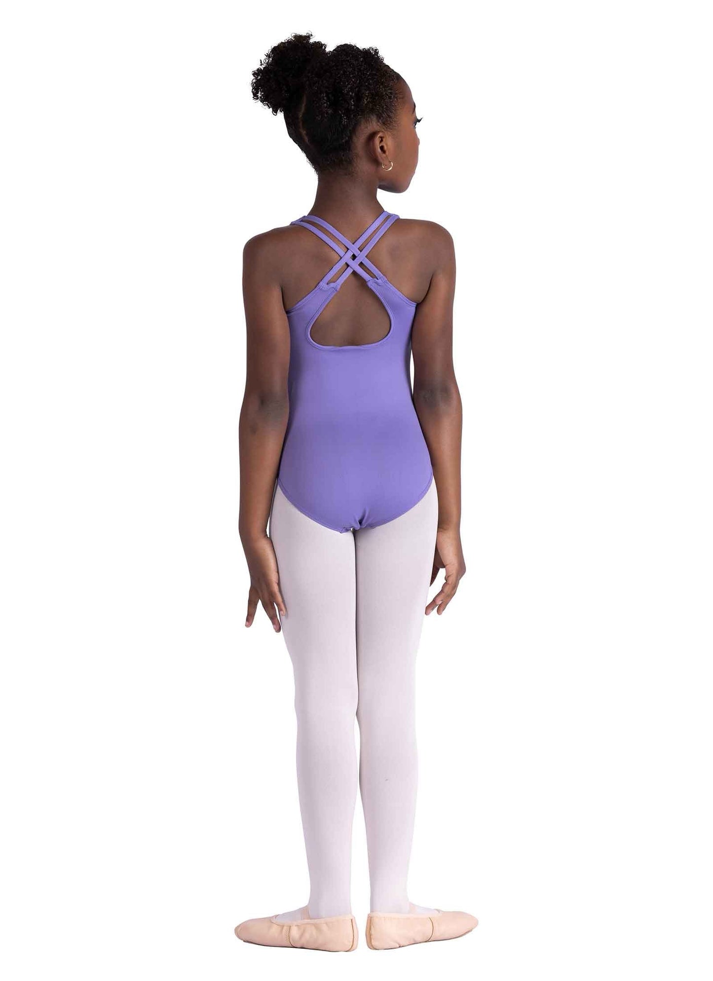 Girls Liora Halter Double Strap Leotard