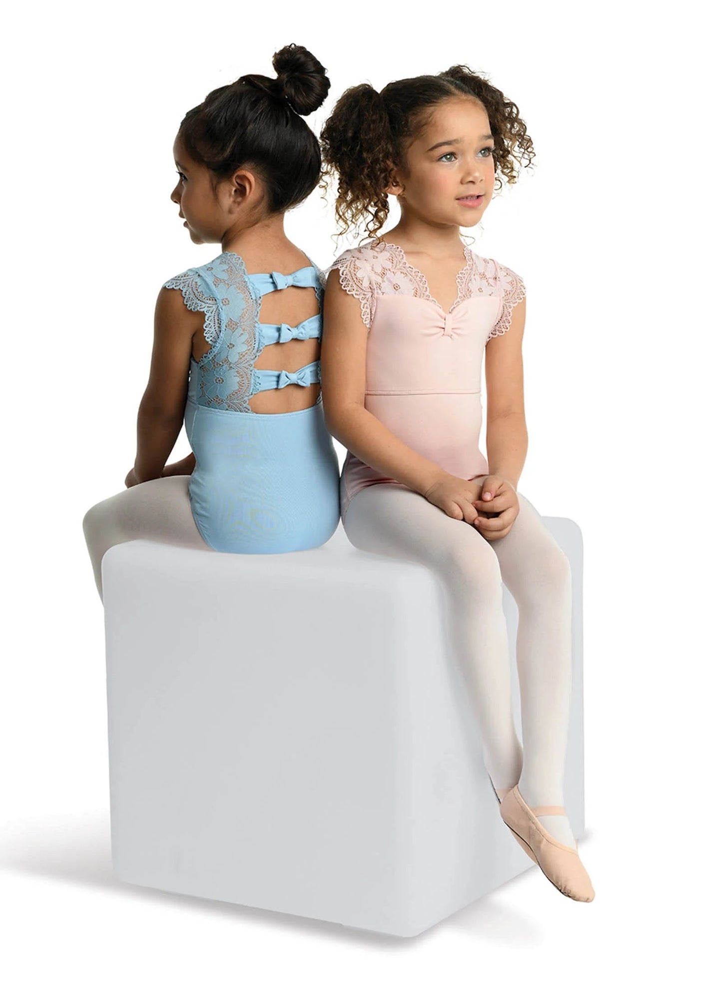 Girls Brie Scalloped Lace Leotard