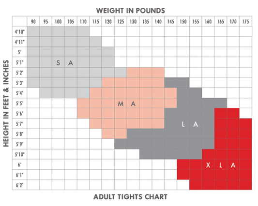 Adult Footed Tights with Smooth Self-Knit Waistband