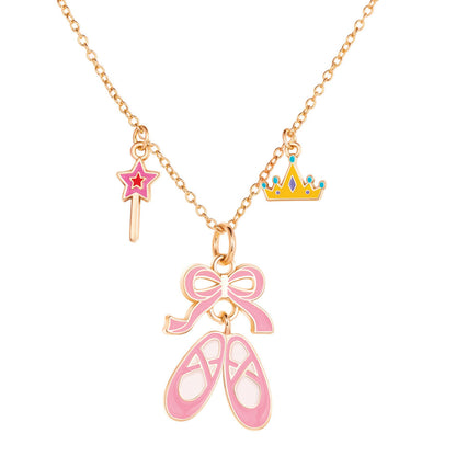 Charming Ballet Shoes Whimsy Necklace