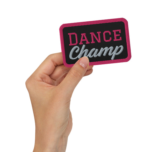 Dance Champ Embroidered Patch