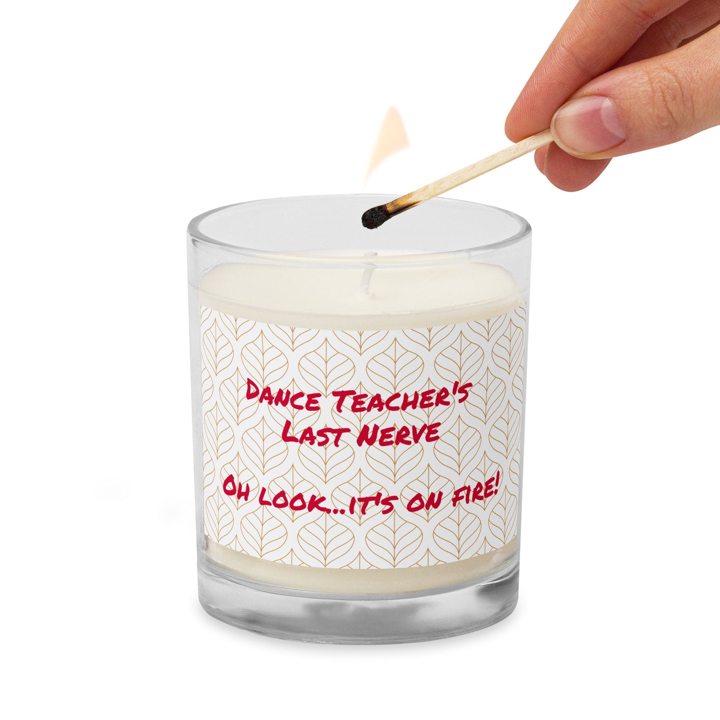 Dance Teacher Glass jar soy wax candle