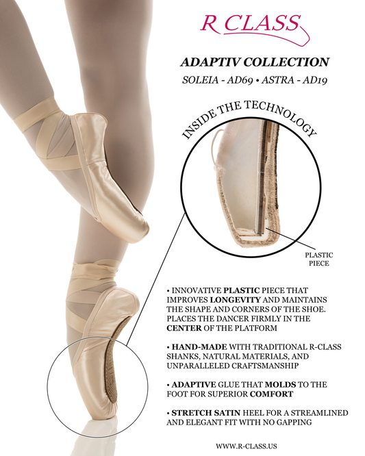 R-Class Soleia AD69 Pointe Shoe - Medium Shank