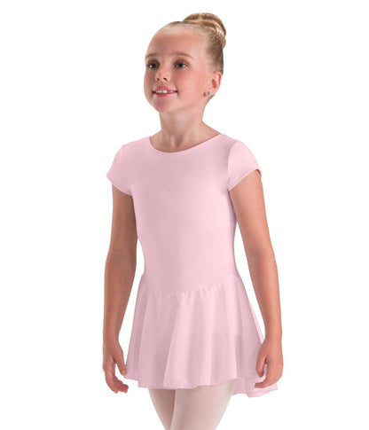 Girls Classwear Cap Sleeve Skirted Leotard