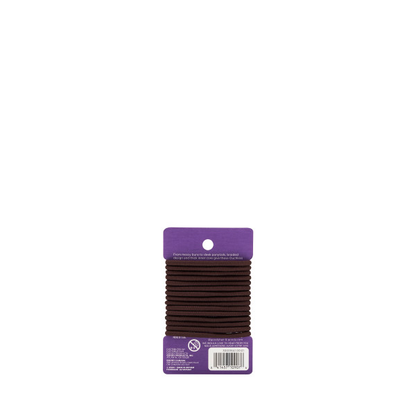 Womens Ouchless Braided Elastics - Brown 15ct