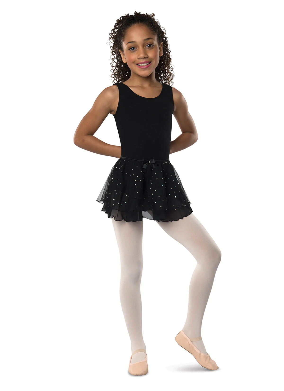 Girls Crystal Sparkle Dance Skirt