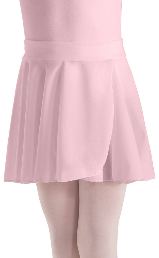 Girls Crepe Pull-On Wrap Skirt