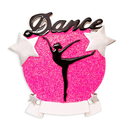 Dance Silhouette Ornament w/ Black Dual Tip Pen for Personalization
