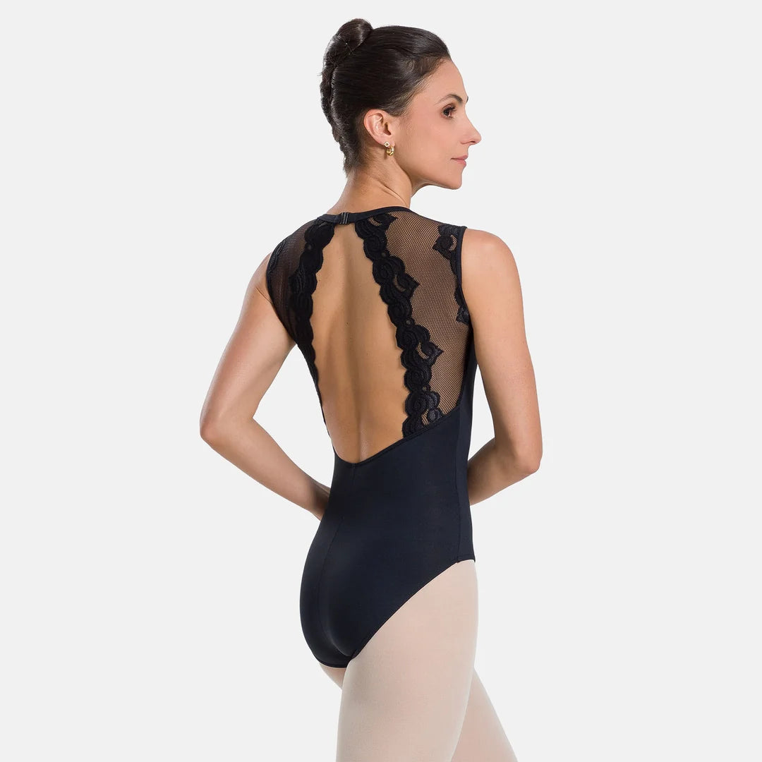 Ladies Ivonne Lace Back Leotard
