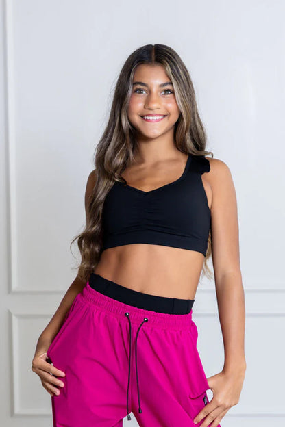 Ladies Ruchie Ruffle Crop Top