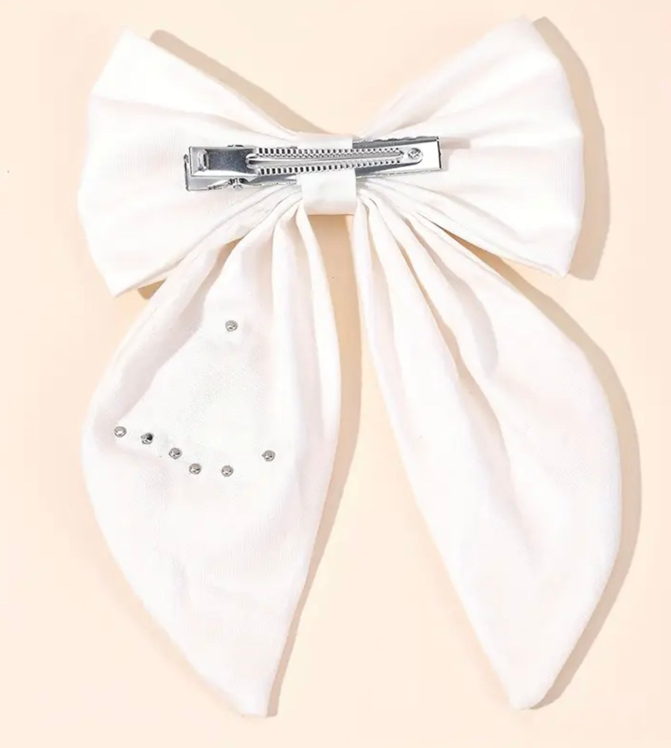 Ballerina Embroidered Hair Bow