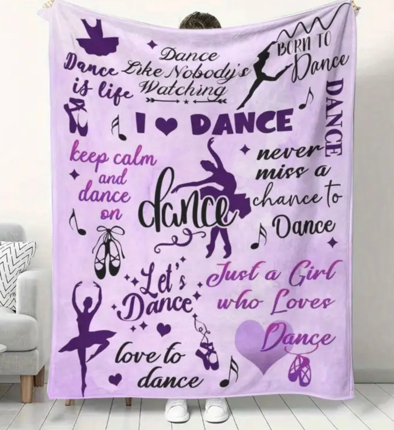 I Love Dance 50"x60" Blanket