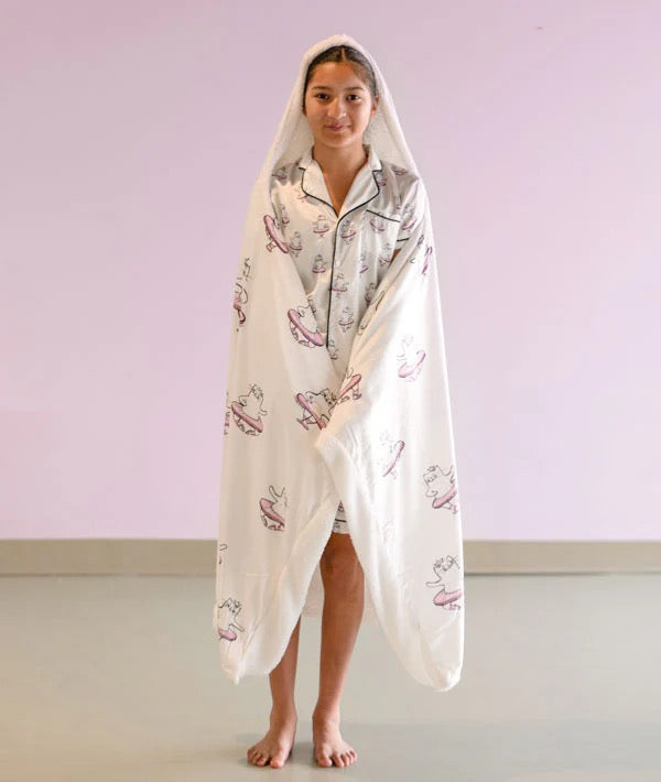 Paw De Chat Hooded Blanket