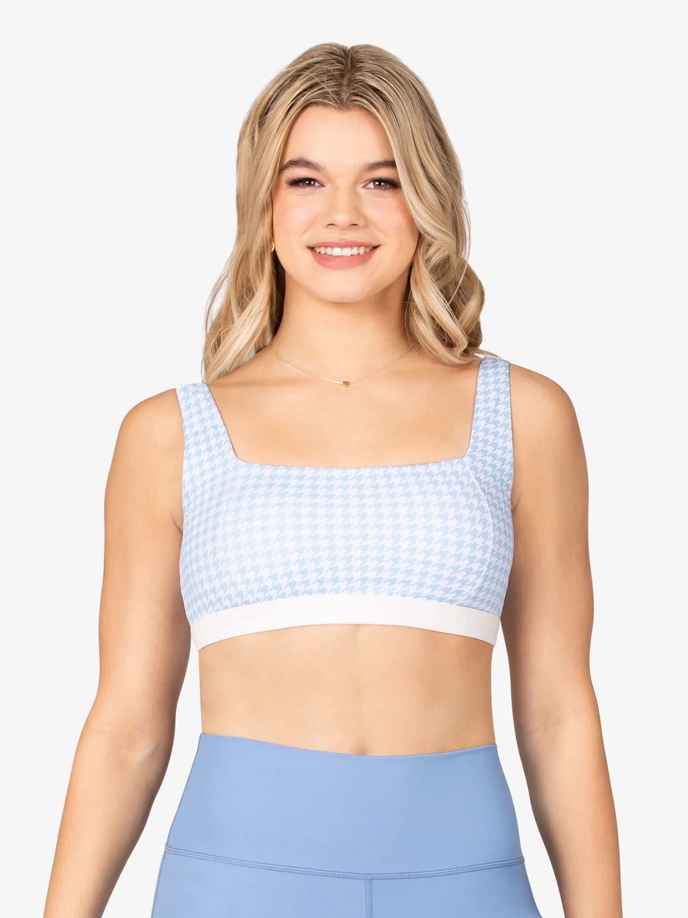 Girls Houndstooth Crop Top