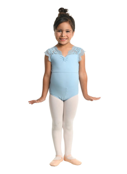Girls Brie Scalloped Lace Leotard