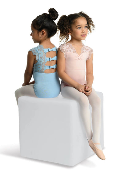 Girls Brie Scalloped Lace Leotard