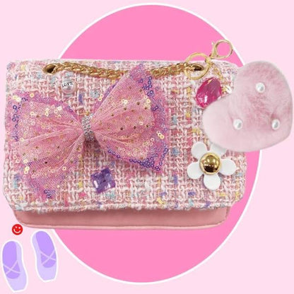 Ballerina Beauty Classy Crossbody Purse & Makeup Set