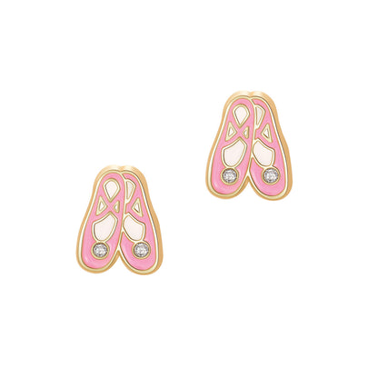 Ballet Slipper Cutie Stud Earrings