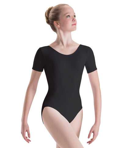 Ladies Plus Size Dri-Line Short Sleeve Leotard