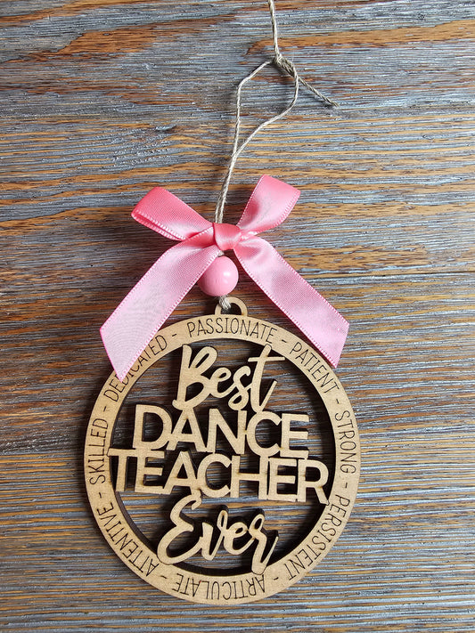 Best Dance Teacher Ever Ornament